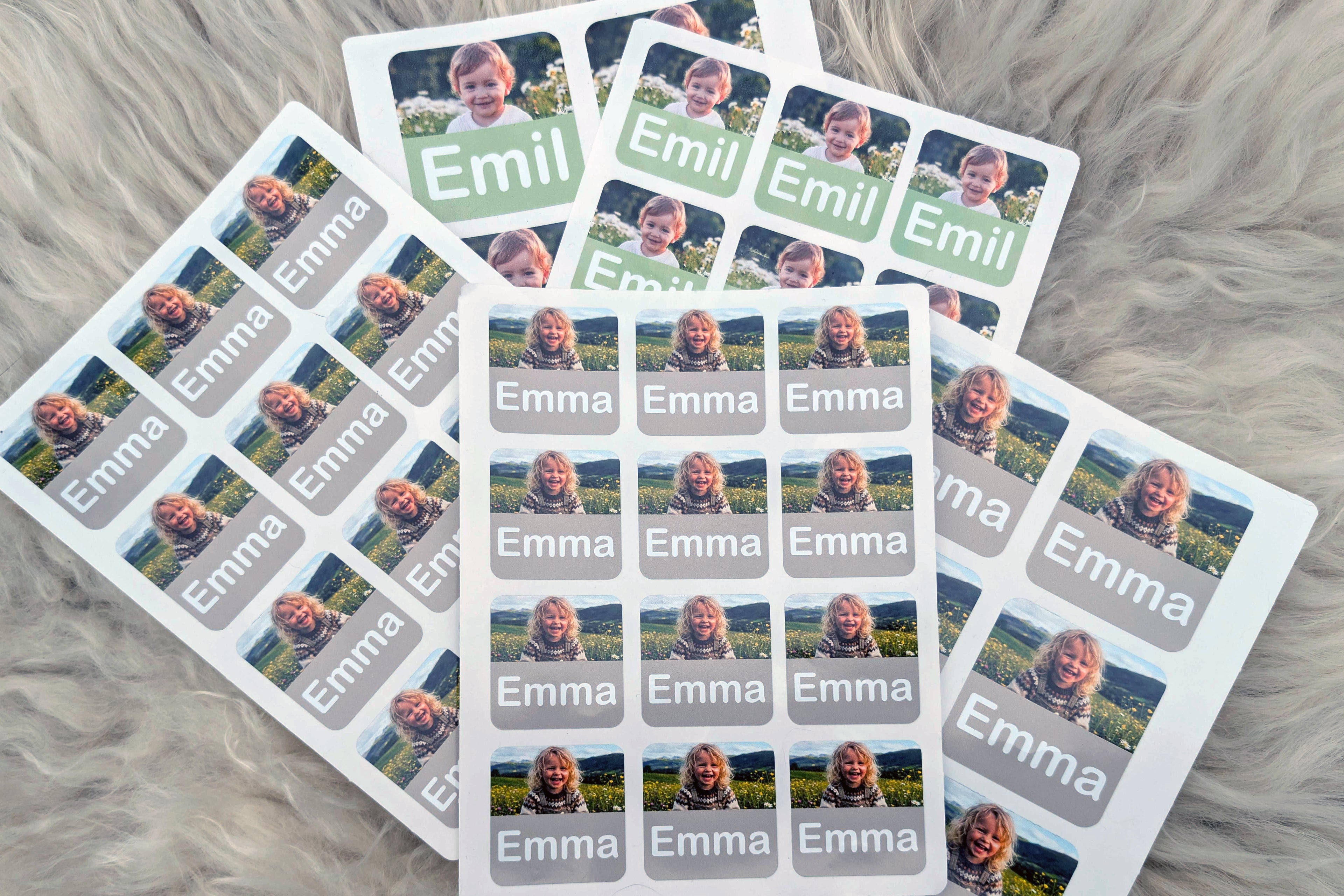 Store navnelapper, 30 stk